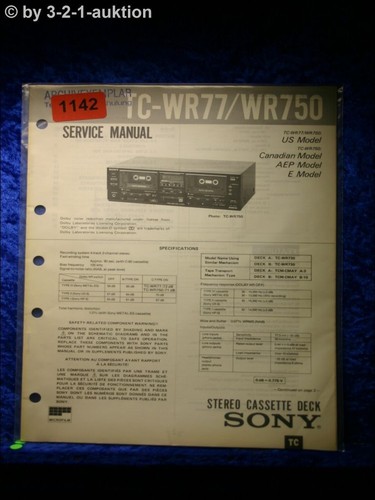 Sony manuale servizio - servizio, tc